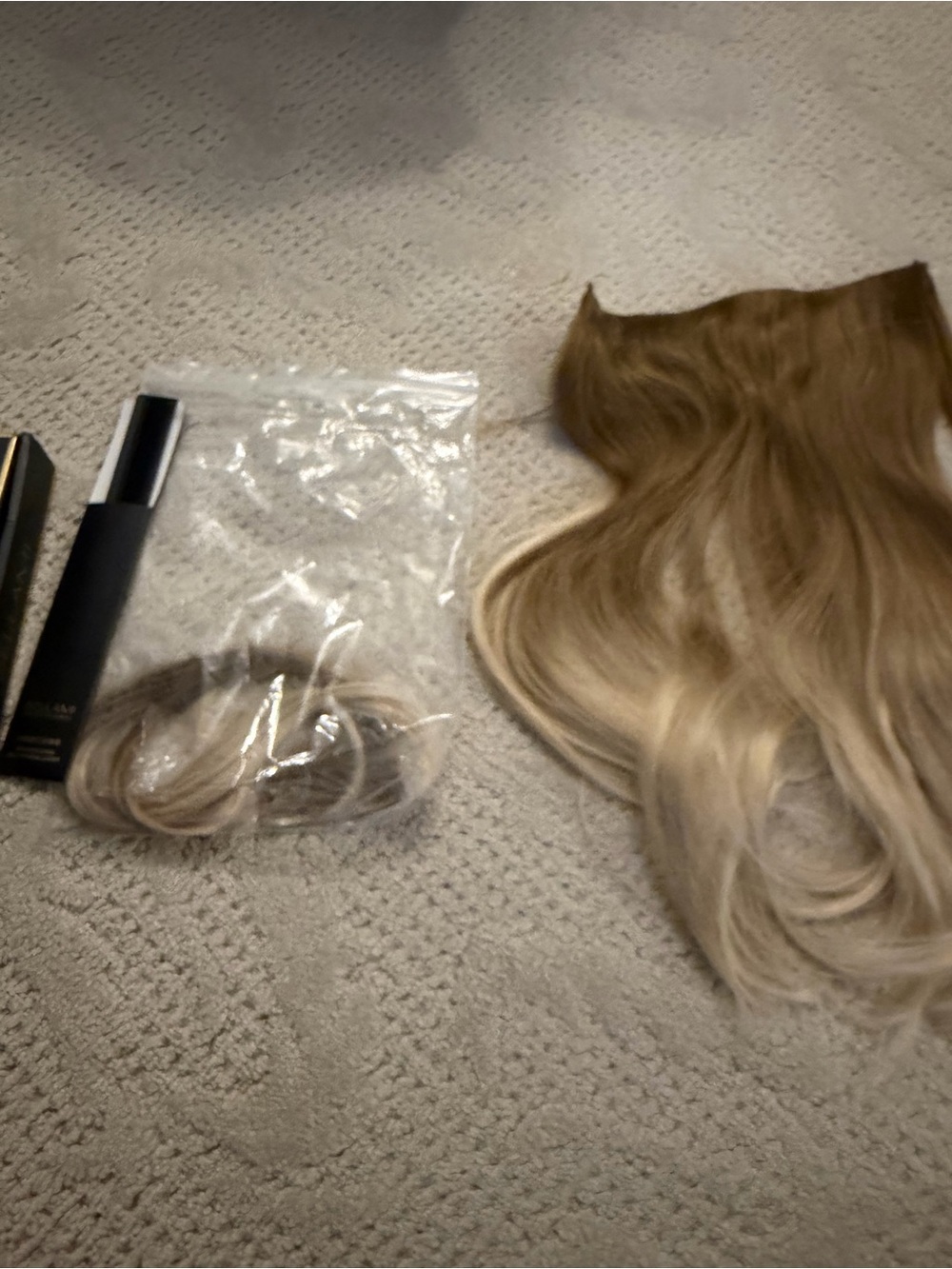 BELLAMI Halo Pro Extensions Kit, Ash Brown/Ash Blonde #8/60 Balayage 20 IN NWT - Picture 11 of 13